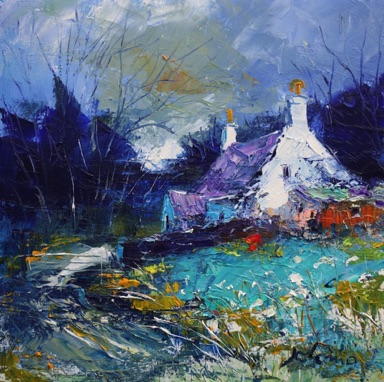 Winterlight Gatehouse Taynish Knapdale 12x12